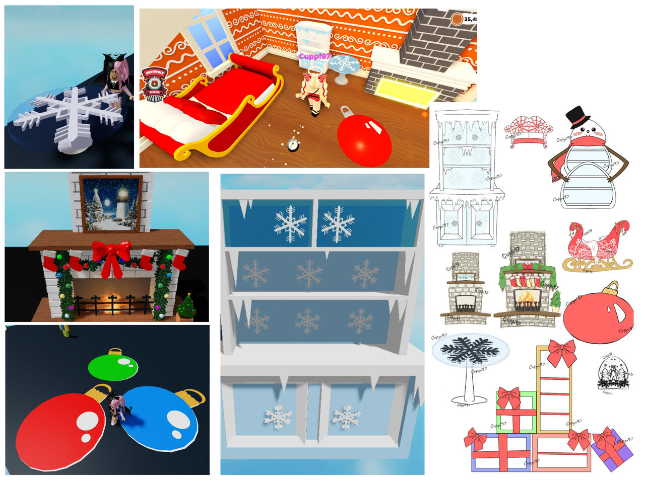 Christmas Furniture Concepts (Overlook RP)All Built by me INSIDE studio, Not Blender