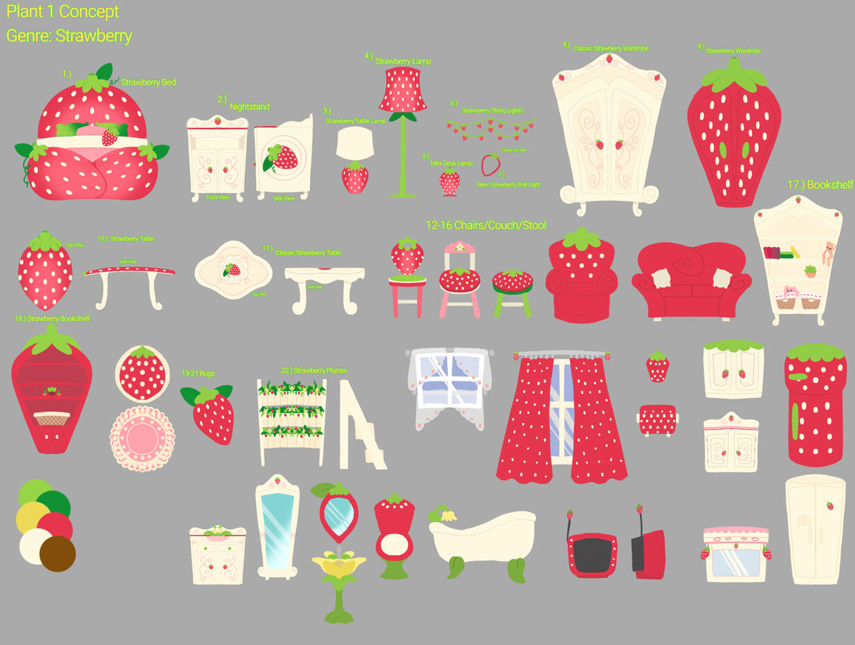 Strawberry Furniture Set