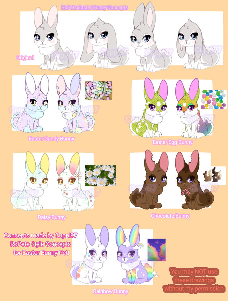RoPets Easter Bunny Concepts